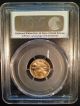 2013 $5 American Gold Eagle 1/10 Oz.  Pcgs Ms 70 First Strike Gold photo 1