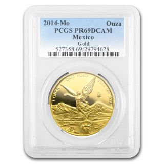 2014 1 Oz Gold Mexican Libertad Coin - Pr - 69 Dcam Pcgs - Sku 83144 photo