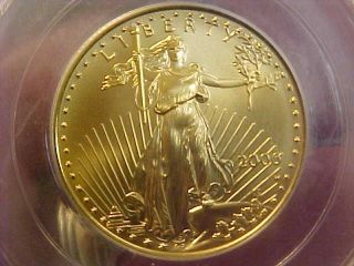 2006 W Burnished $25 Pcgs Ms69 1/2 Ounce Burnished American Gold Eagle Key Date photo