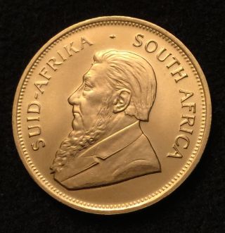 1983 1 Oz South African Gold Krugerrand Bullion Coin,  22 Kt Pure Gold photo