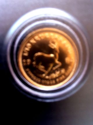 1984 1/10 Oz Gold Krugerrand - 1/10 Ozt Fine Gold Coin photo