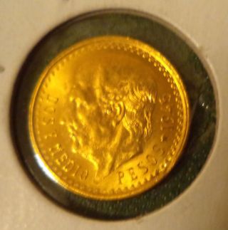 1945 Mexican 2 1/2 Pesos Gold Coin 90 Fine Mexico 2 Half Peso.  0603 Troy Ounce photo