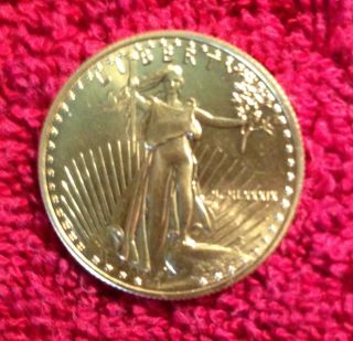 1989 1/2 Ounce Oz Fine Gold $25 Dollar American Eagle Coin Ungraded photo