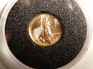 1999 Morgan Uncirculated $5 Gold Eagle 1/10 Oz Coin photo
