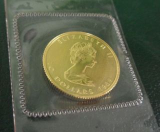 1989 $10 1/4 Oz Gold.  9999 Canada photo