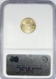 2008 - W $5 Burnished Gold Eagle Ngc Ms 70 1/10 Oz Tenth Early Release Blue Label Gold photo 1