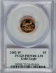 2002 $5 Tenth - Ounce Gold Eagle W - - Pr70 Deep Cameo Pcgs.  Signature Of Augustus Gold photo 1