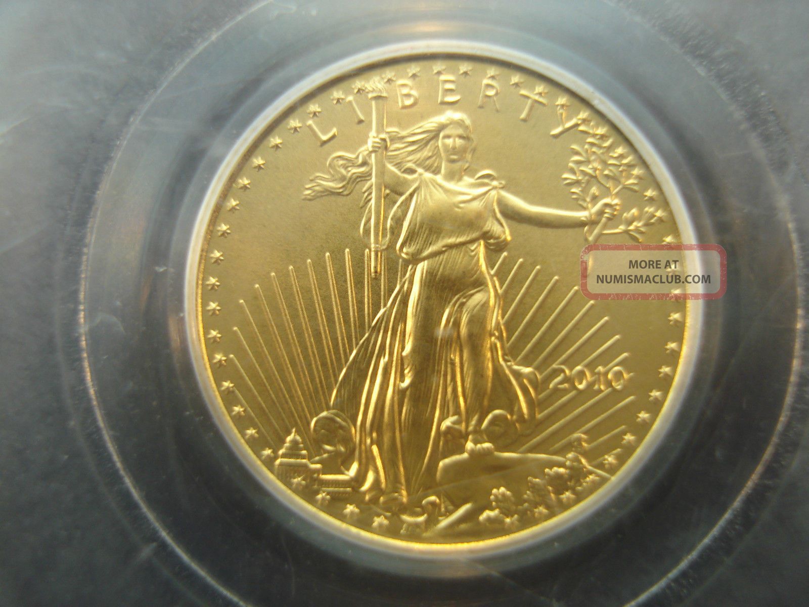 2010 American Gold Eagle 1//10 oz $5 PCGS MS70 First Strike