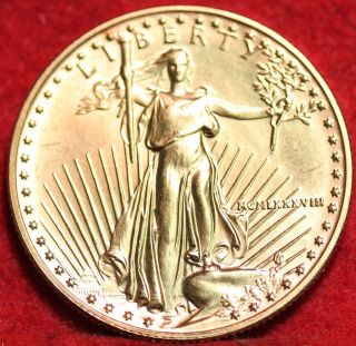 Uncirculated 1988 Gold American Eagle 1/2 Ounce $25 Rare Date S/h photo