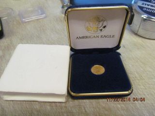 2010 Bu $5 American Gold Eagle 1/10th Ounce Gold Fine Gold Gov ' T Package photo