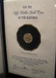 1982 Fifty Dollar Gold Coin Of The Bahamas,  Proof,  In Folder,  $50 Gold Gold photo 1