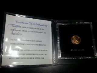 2004 1/10 Oz $5.  00 Gold Coin American Eagle Uncirculated photo