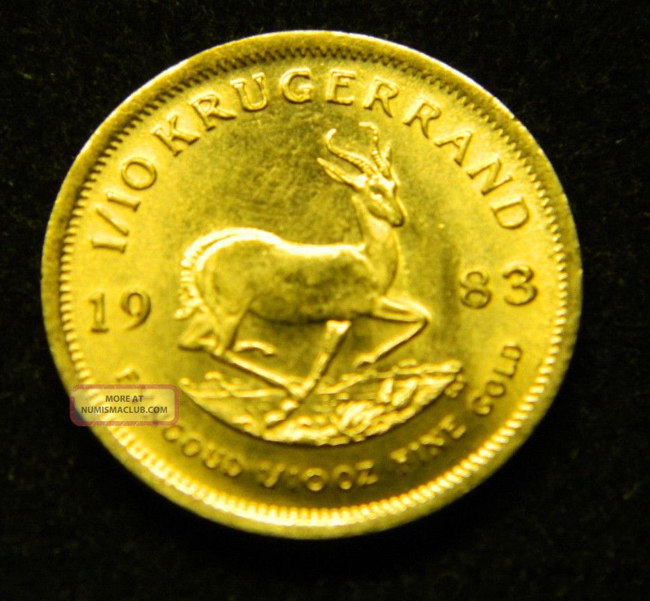 1983 1 10 Oz Gold Krugerrand 1983-1-10-oz-gold-krugerrand