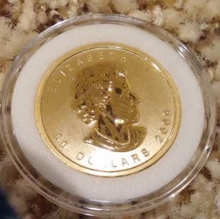 1 Oz Gold Canadian Maple Leaf Coin - 2009 - State photo