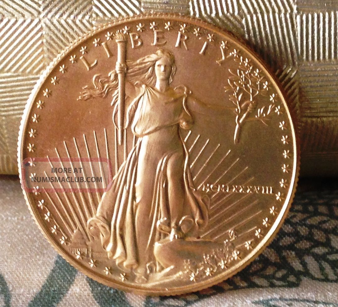 1988 1 Troy Oz Gold American Eagle Lady Liberty Coin $50 Uncertified/ungraded Gold photo
