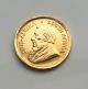 1987 South Africa 1⁄10 Ounce Krugerrand (baby Krug) Near Unc.  Low Mintage Year Gold photo 2