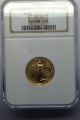 2001 American Gold Eagle $10 Quarter Ounce Ngc Ms 69 Gold photo 5