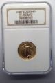 2001 American Gold Eagle $10 Quarter Ounce Ngc Ms 69 Gold photo 6