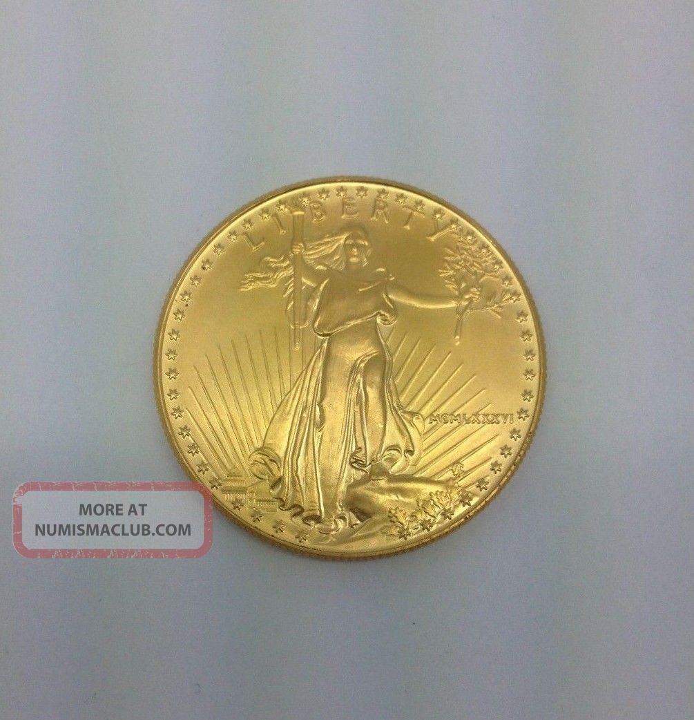 1986 1 Oz Mcmlxxxvi American Eagle 50 Gold Coin Bu