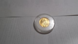 1991 $5.  00 Gold Eagle,  In Plastic Cover photo
