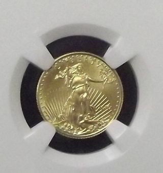2010 $5 American Eagle Gold 1/10 Oz Coin Ngc Early Releases Ms70 photo