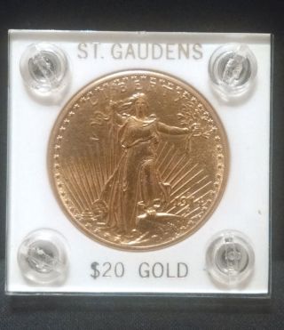 1914 - D Us Saint St.  Gaudens $20 Gold Coin In Holder photo