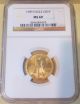 1989 $10 1/4 Oz Gold American Eagle Ngc Ms69,  Better Date Mcmlxxxix Gold photo 2