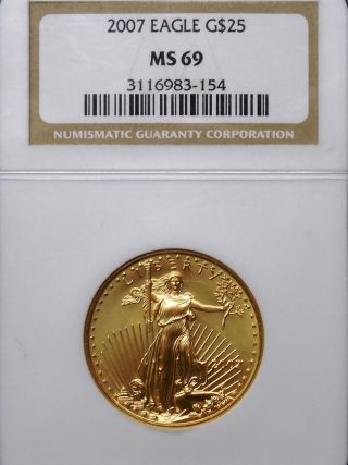 2007 1/2oz Gold American Eagle Coin 