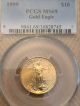 1999 - $10 American Gold Eagle - Pcgs Ms69 1/4 Oz Gold Gold photo 3