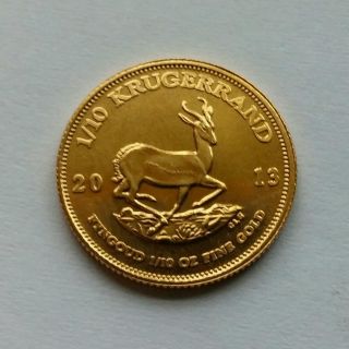 2013 1/10 Gold South Africa Krugerrand photo