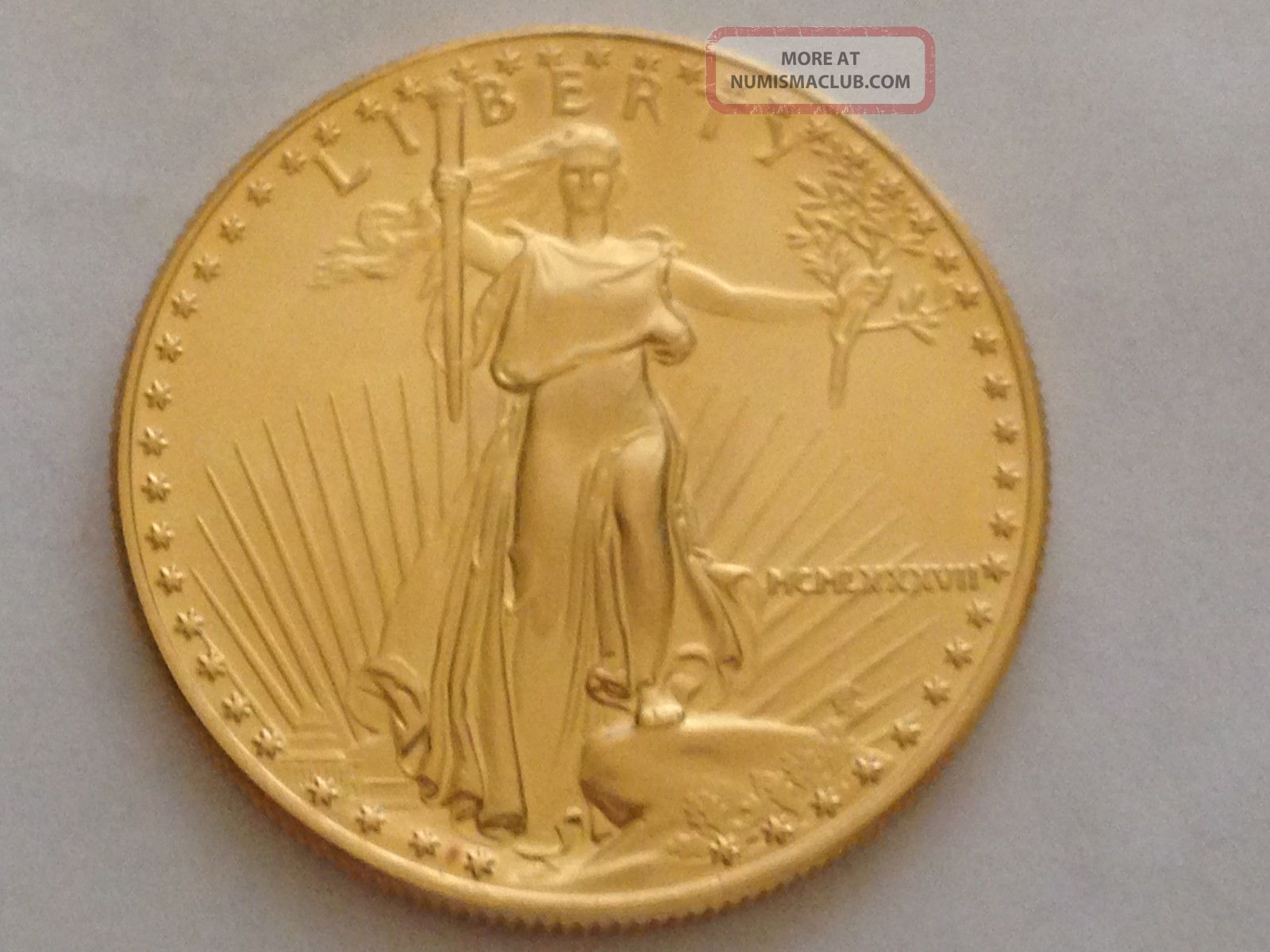 1987 Mcmlxxxvii 1 Oz Gold Usa Eagle Liberty Coin 50