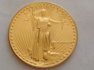 1987 Mcmlxxxvii 1 Oz Gold Usa Eagle Liberty Coin $50 photo