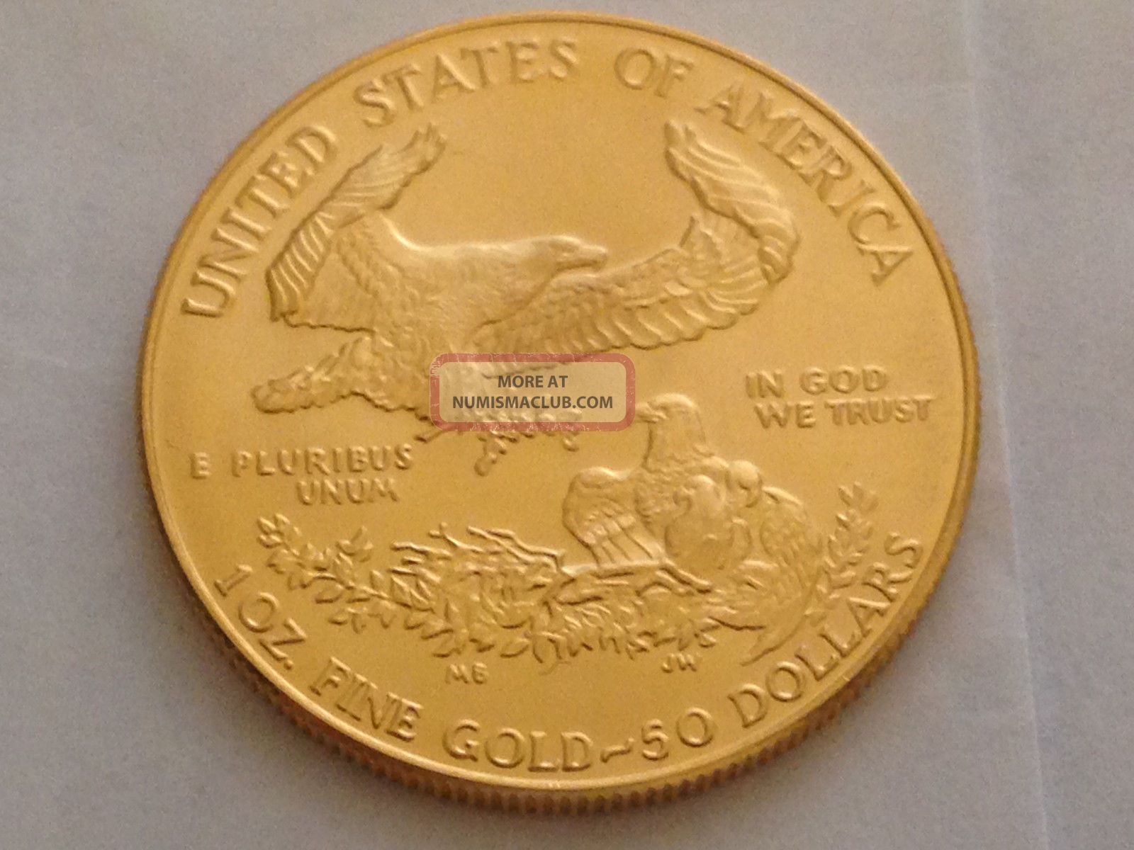 1987 Mcmlxxxvii 1 Oz Gold Usa Eagle Liberty Coin $50