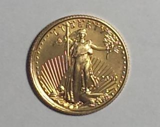 2000 American Gold Eagle - 1/10 Troy Ounce - $5 United States Coin photo