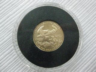 2012 American Eagle Gold $5 Coin Bu 1/10 Oz.  Fine Gold photo