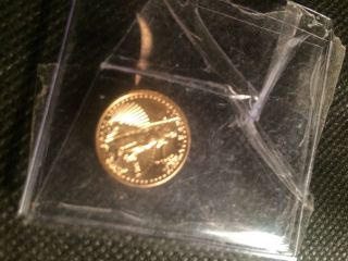 Estate 1/10 Th Oz.  Fine Gold 5$ Us Coin photo