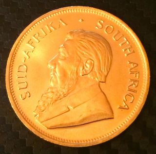 1983 1 Oz South African Gold Krugerrand Bullion Coin,  22 Kt Pure Gold photo