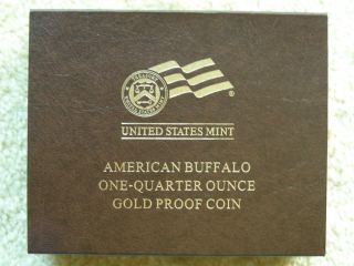 2008 - W U.  S.  American Buffalo $10 1/4 Ounce Gold Proof Coin photo