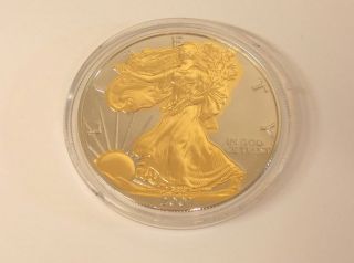 2007 Platinum Plated American Eagle 24k Gold Select Enhanced C15 photo