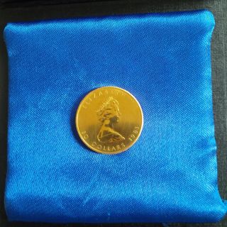 1981 Canada 1 Troy Oz.  999 Gold Maple Leaf $50 Coin photo