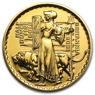 2001 1/2 Oz Gold Britannia Coin - Brilliant Uncirculated - Sku 61374 photo