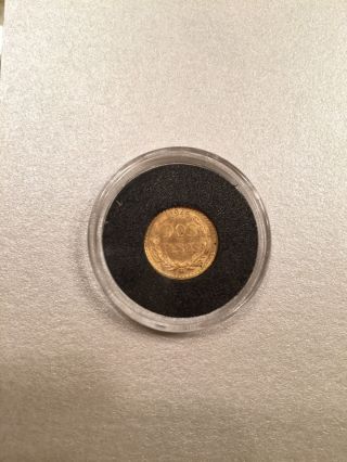 1945 Dos Pesos Gold Coin photo