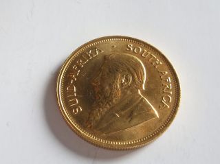 1975 1 Oz Gold South African Krugerrand Bu photo