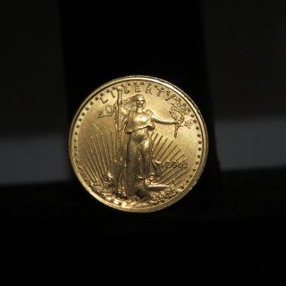 2001 1/10 Oz.  Fine Gold American Eagle $5 U.  S.  Gold Bullion Coin - Wow photo