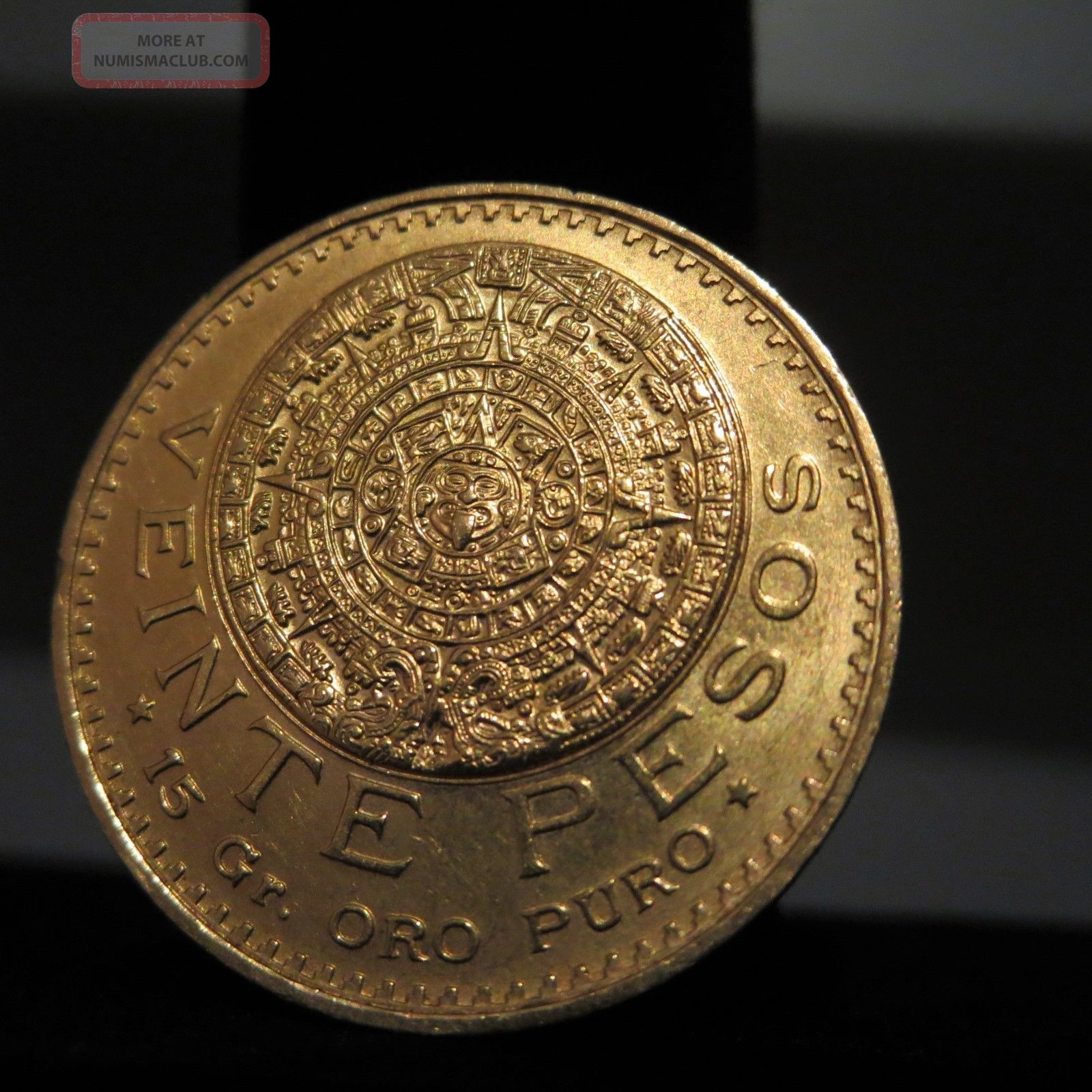 1959 Mexico Gold Veinte 20 Pesos 16g 27mm Vintage Mexican World Coin 1959-mexico-gold-veinte-20-pesos-16g-27mm-vintage-mexican-world-coin