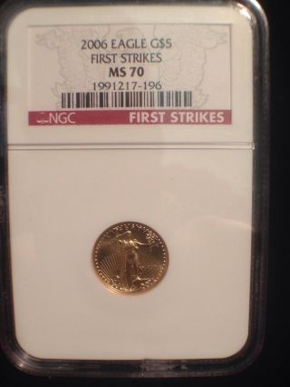 2006 American Gold Eagle - Ngc Ms70 - First Strikes photo