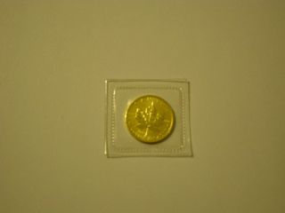 Canadian Gold Maple Leaf 1997 Gold Coin 1/10 Oz. photo