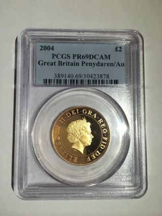 2004 Great Britain Commemorative Gold Coin Pcgs photo