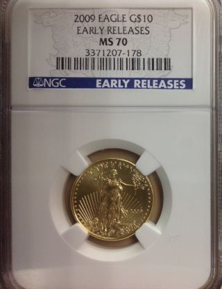 2009 $5 American Gold Eagle Unc (1/10oz) 