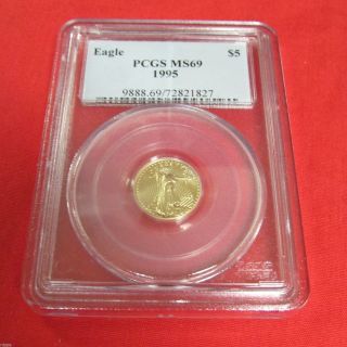 Pcgs Ms69 $5 American Eagle Gold Piece 1995 9888.  69/72821827 photo